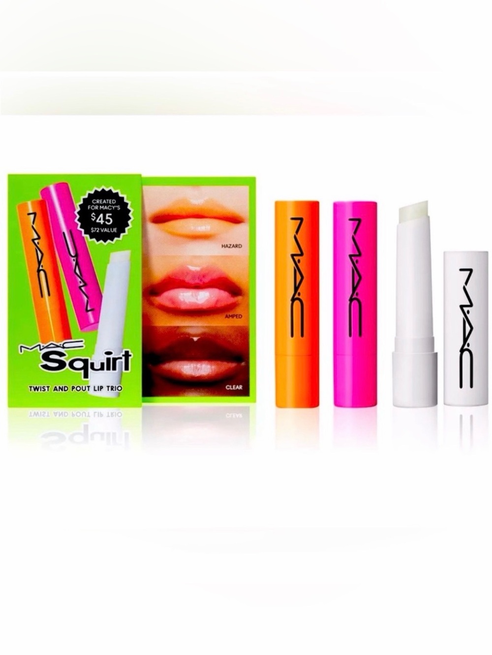 MAC Cosmetics Squirt Twist and Pout Lip Trio limited edition NIB